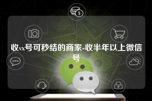 收vx号可秒结的商家-收半年以上微信号